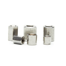 stainless steel round threaded rod coupler nut threaded sleeve nut rod connector